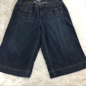 Venezia Plus Size Gaucho Jean Capri